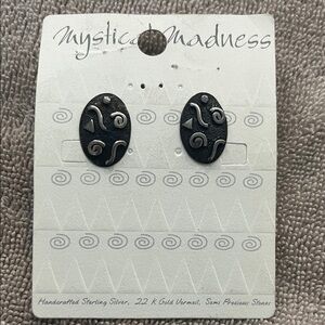 Mystical Madness Silver Earrings